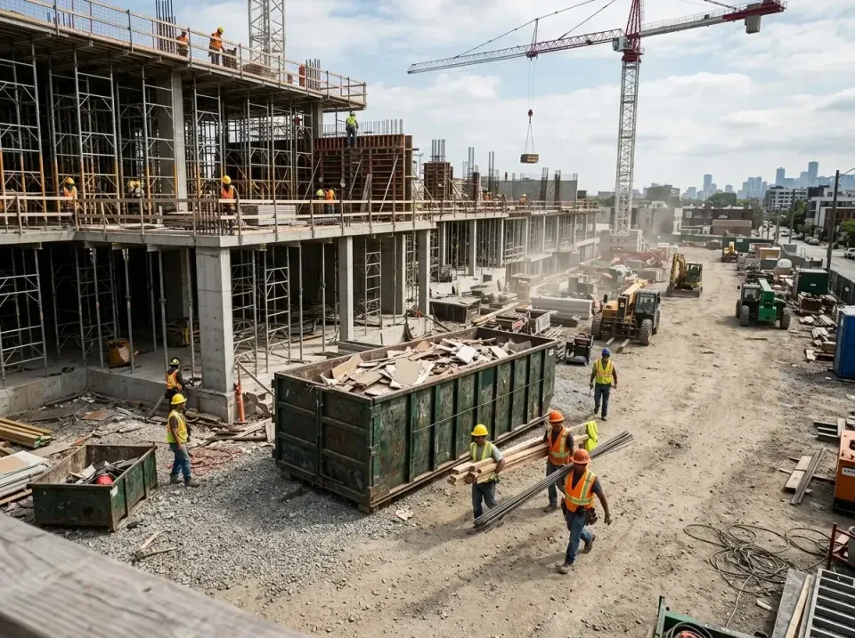 commercial-construction-site-w-002 — frequently asked questions, Low Cost Construction Dumpster Rental in Oakbrook Terrace,…